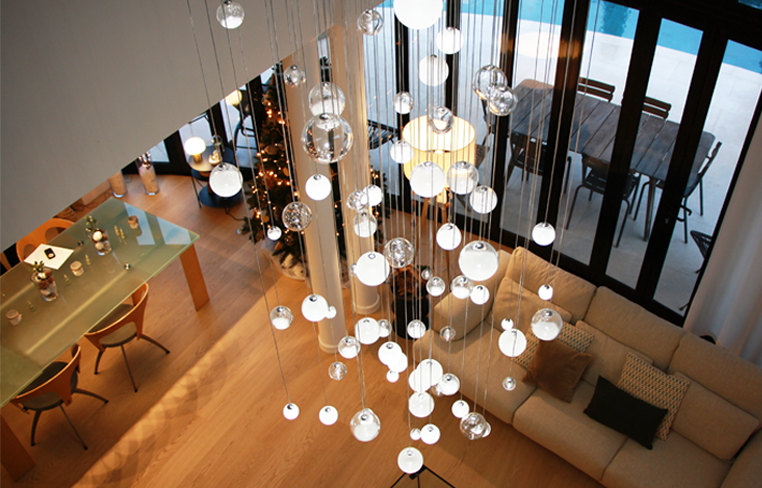 Lure scenographic lighting, Private residence, Montpellier, France