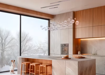LURE HORIZON - Lure Horizon light fixture made of lightweight aluminum with blown glass spheres